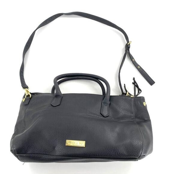 Olivia + Joy New York Womens Leather Shoulder Bag Blue Handle‎ Adjustable Strap - Picture 12 of 12